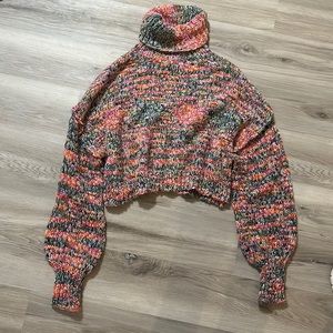 Wild Fable Turtleneck cropped knit sweater